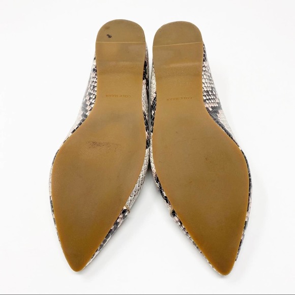 Cole Haan Gray and Tan Loafers Sleek Flats - Picture 9 of 10